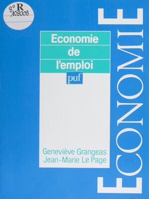 cover image of Économie de l'emploi